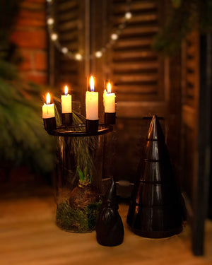 Vase MYRTE mit Adventskranz